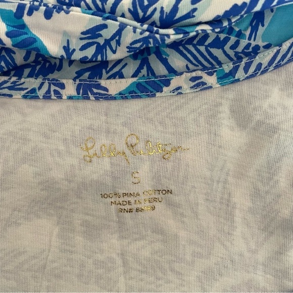 Lilly Pulitzer Bay One of a Kind Engineered Dress Whisper Blue 30152 - Picture 9 of 11